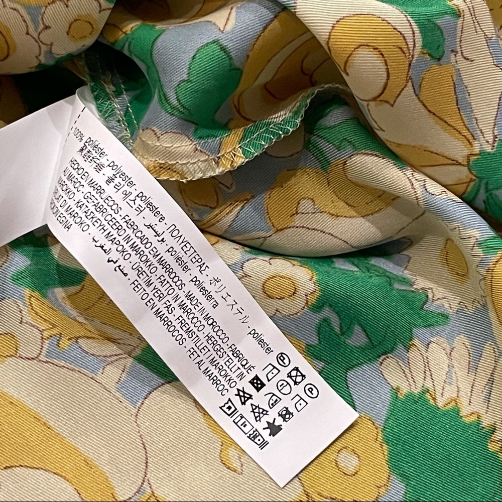 Zara Printed Dress with Headband Small NWT - Picture 8 of 11